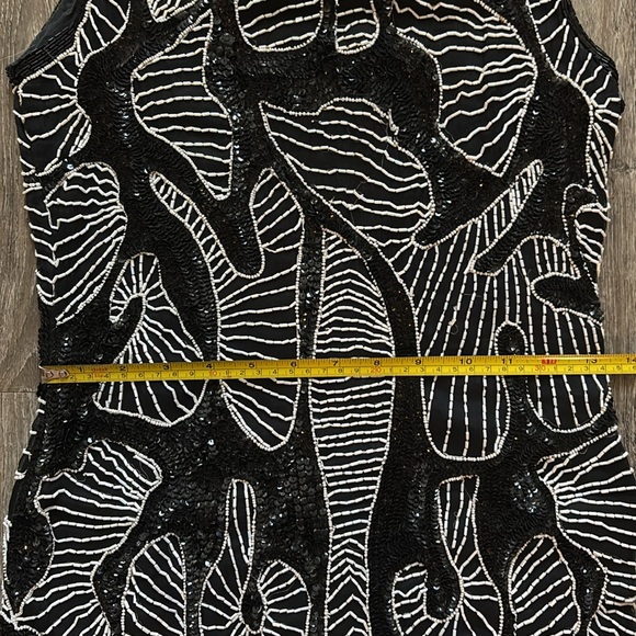 Vintage beaded and sequin midi dress - Picture 9 of 10